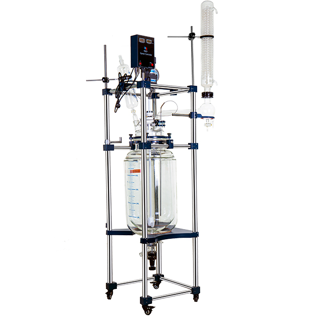 10-80L Jacketed Glass Reactor
