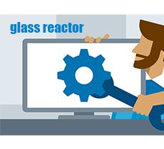 Troubleshooting method of glass reactor